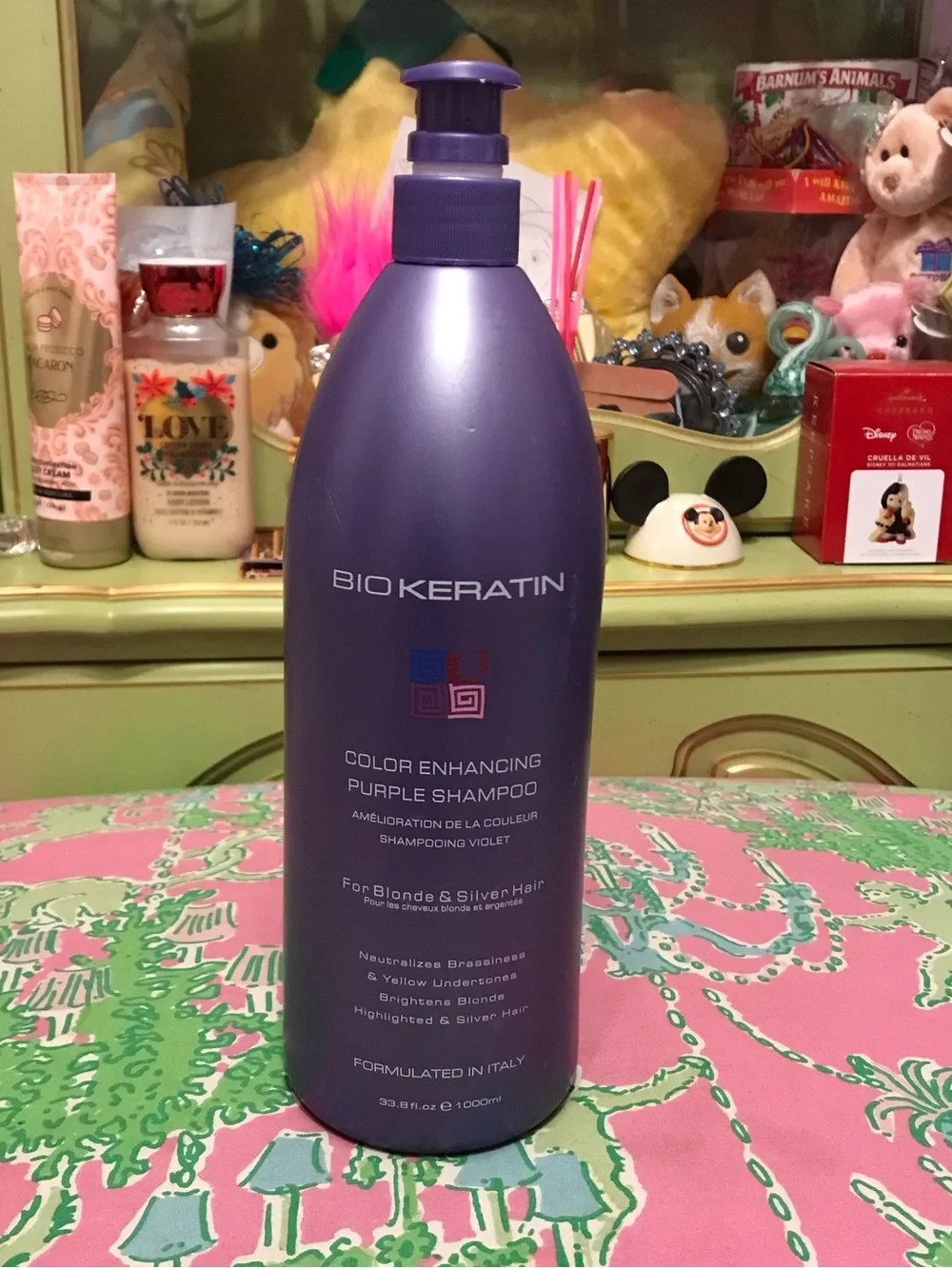 Bio Keratin Color Enhancing Purple Shampoo for Blonde & Silver Hair 1000 ml